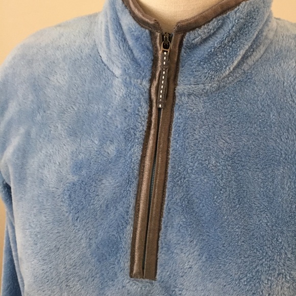 Girls The North Face Fuzzy Quarter Zip Pullover, L - Picture 7 of 7